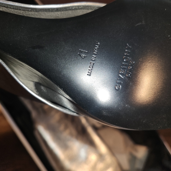 Givenchy shark lock boot silvery silver metallic sz 41 - Picture 7 of 10